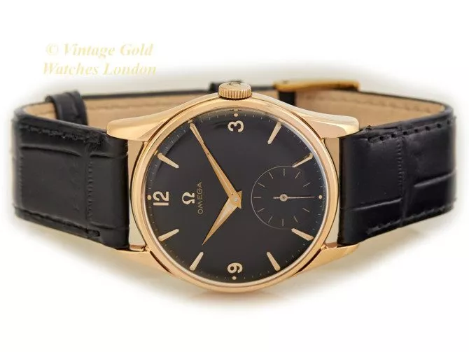Omega Cal.268 9ct Black Dial, 1960 (13)
