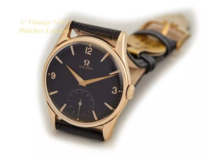Omega Cal.268 9ct Black Dial, 1960 (11)