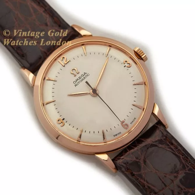 Omega Cal.351 Automatic 1950 18ct Pink Gold, Two-Tone Dial (8) (navigation)