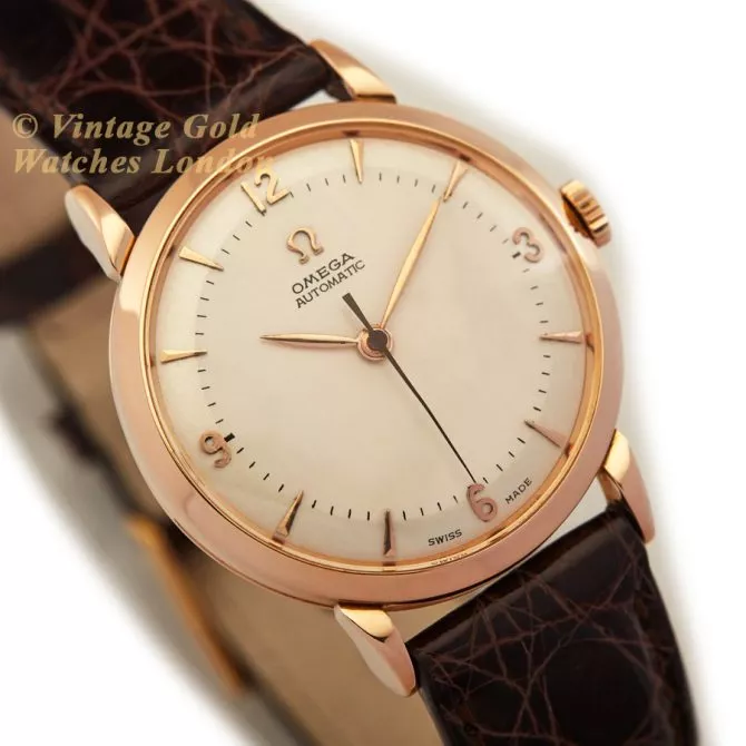 Omega Cal.351 Automatic 1950 18ct Pink Gold, Two-Tone Dial (2) (navigation)