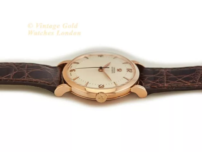 Omega Cal.351 Automatic 1950 18ct Pink Gold, Two-Tone Dial (9)