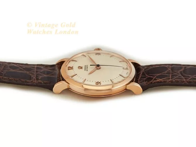 Omega Cal.351 Automatic 1950 18ct Pink Gold, Two-Tone Dial (10)