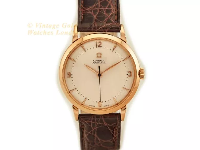 Omega Cal.351 Automatic 1950 18ct Pink Gold, Two-Tone Dial (4)