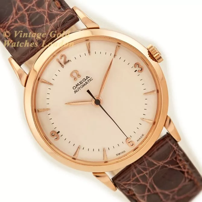 Omega Cal.351 Automatic 1950 18ct Pink Gold, Two-Tone Dial (1) (navigation)