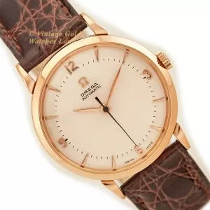 Omega Cal.351 Automatic 1950 18ct Pink Gold, Two-Tone Dial (15) (navigation)