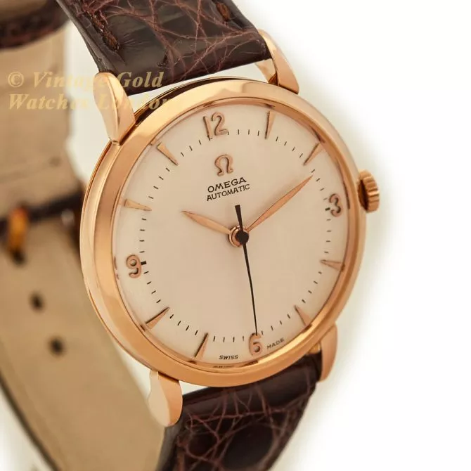 Omega Cal.351 Automatic 1950 18ct Pink Gold, Two-Tone Dial (3) (navigation)