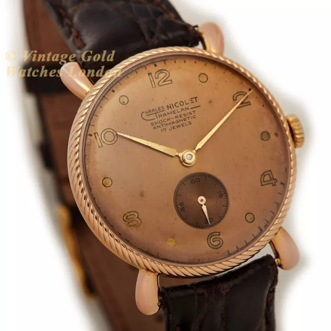 Charles Nicolet Tramelan 18ct Pink Gold 1950s (2) (navigation)