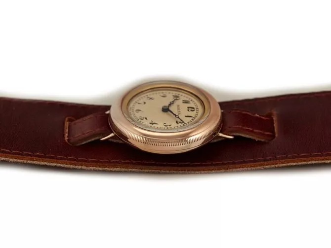 Rolex Officers Watch 9ct Pink Gold, Submarine Hermetic 1924 (10)
