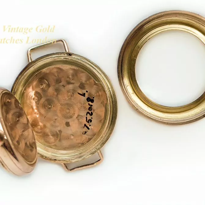 Rolex Officers Watch 9ct Pink Gold, Submarine Hermetic 1924 (49) (navigation)