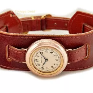 Rolex Officers Watch 9ct Pink Gold, Submarine Hermetic 1924 (52) (navigation)