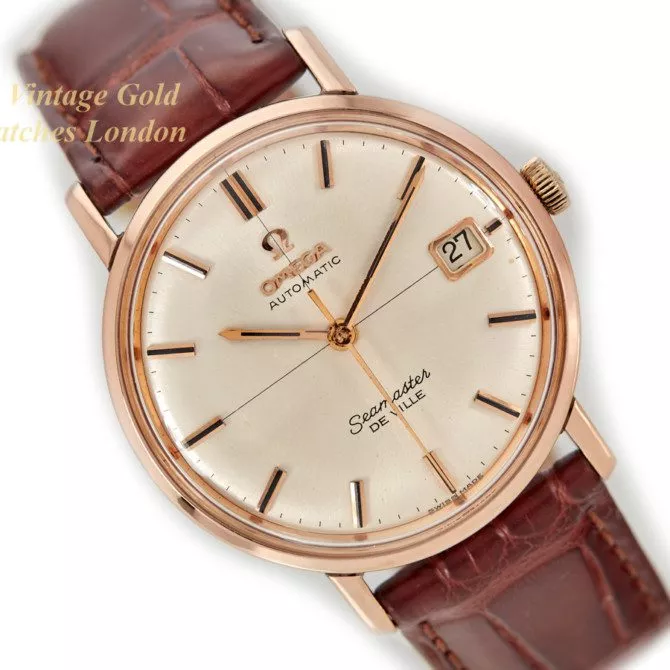 Omega Seamaster Cal.562 De Ville 18ct Pink Gold & Steel 1962 (1) (navigation)