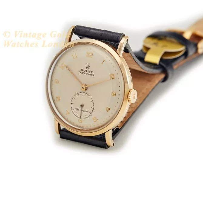 Rolex Precision Chronometer 18ct 1950 (6) (navigation)