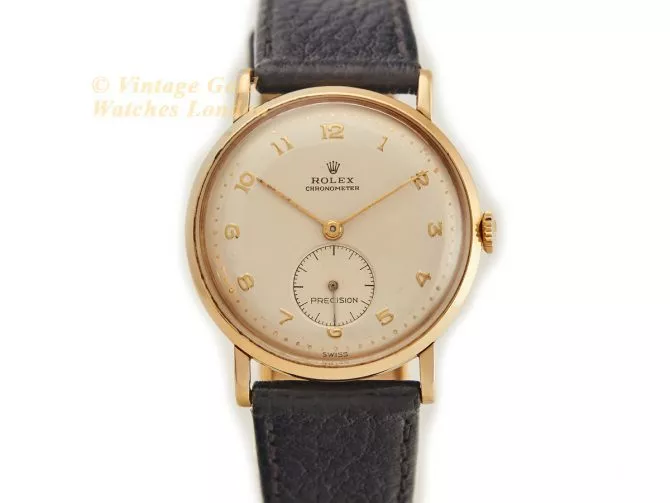 Rolex Precision Chronometer 18ct 1950 (4)