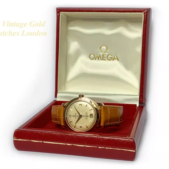 Omega Seamaster Calendar Cal.355 Bumper Automatic 18ct Pink Gold 1954 – Original Dial (40) (navigation)