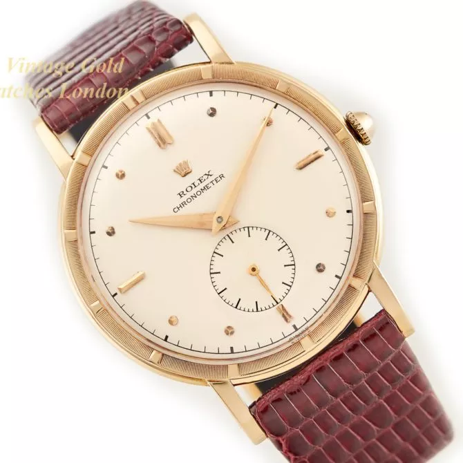 Rolex Precision Metropolitan Chronometer 18ct 1954 Sub Dial (16) (navigation)