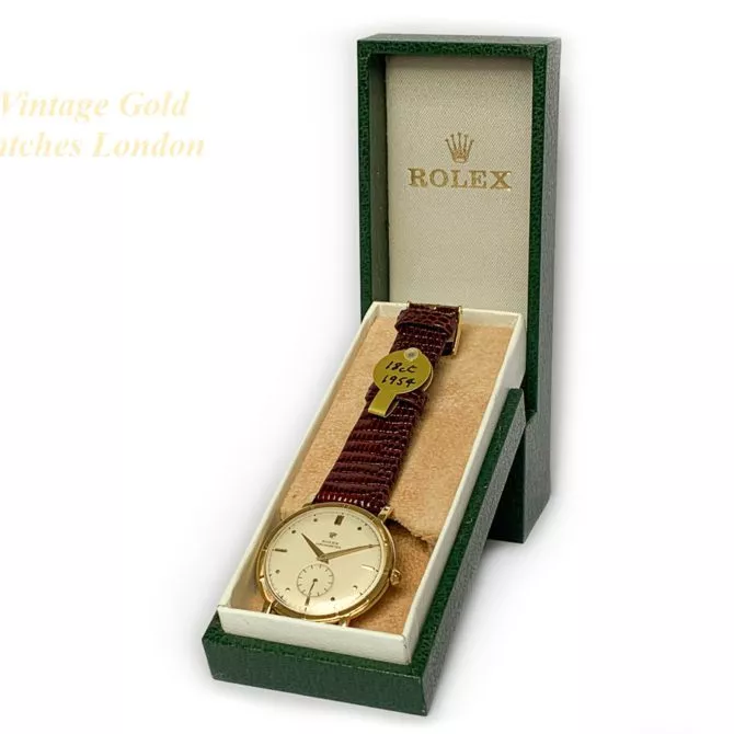 Rolex Precision Metropolitan Chronometer 18ct 1954 Sub Dial (40) (navigation)