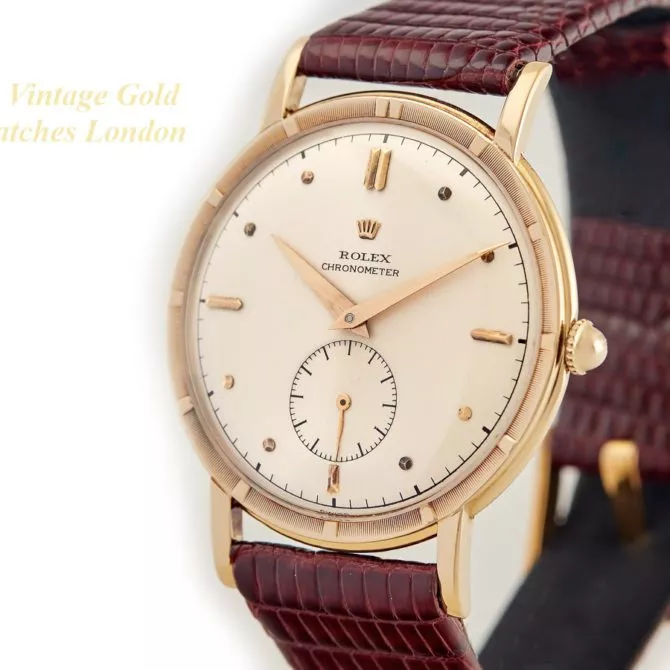 Rolex Precision Metropolitan Chronometer 18ct 1954 Sub Dial (24) (navigation)