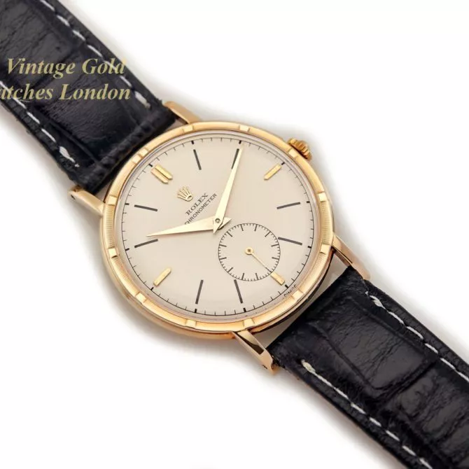 Rolex Precision Metropolitan Chronometer Sub-Dial 14ct 1953 (30) (navigation)