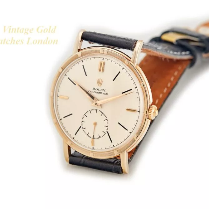 Rolex Precision Metropolitan Chronometer Sub-Dial 14ct 1953 (26) (navigation)