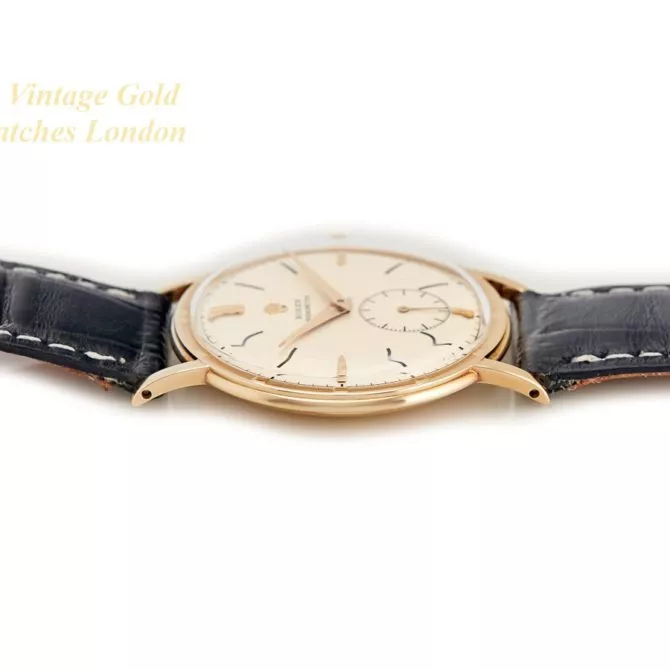 Rolex Precision Metropolitan Chronometer Sub-Dial 14ct 1953 (34) (navigation)