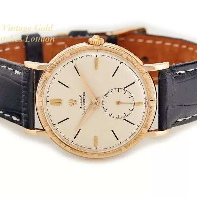 Rolex Precision Metropolitan Chronometer Sub-Dial 14ct 1953 (28) (navigation)