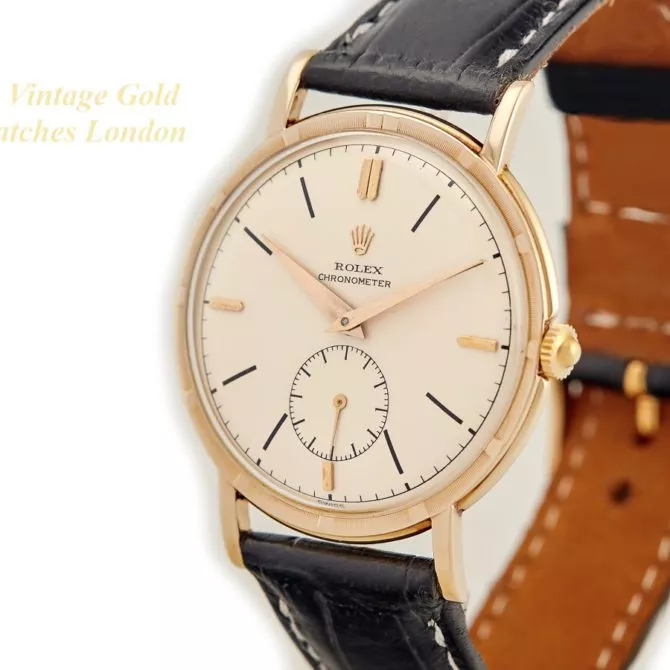 Rolex Precision Metropolitan Chronometer Sub-Dial 14ct 1953 (24) (navigation)