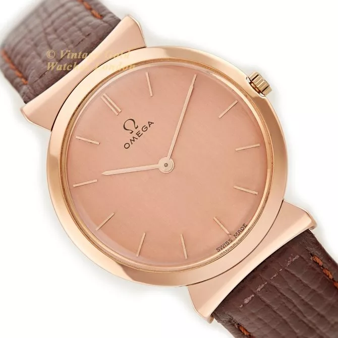 Ladies Omega Cal.540 18ct Pink Gold 1958 (15)