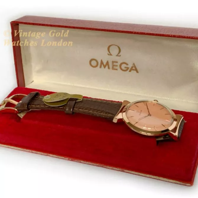 Ladies Omega Cal.540 18ct Pink Gold 1958 (13) (navigation)