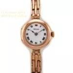 Ladies Rolex 9ct Pink Gold Porcelain Dial 1916 mobile navigation (7)