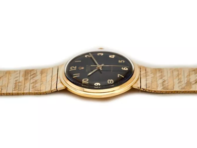 Rolex Precision 9ct on Original 9ct Bracelet 1966 (1)
