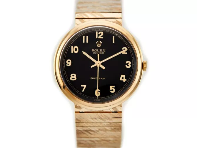 Rolex Precision 9ct on Original 9ct Bracelet 1966 (7)