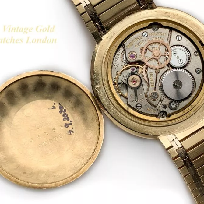 Rolex Precision 9ct on Original 9ct Bracelet 1966 (38) (navigation)
