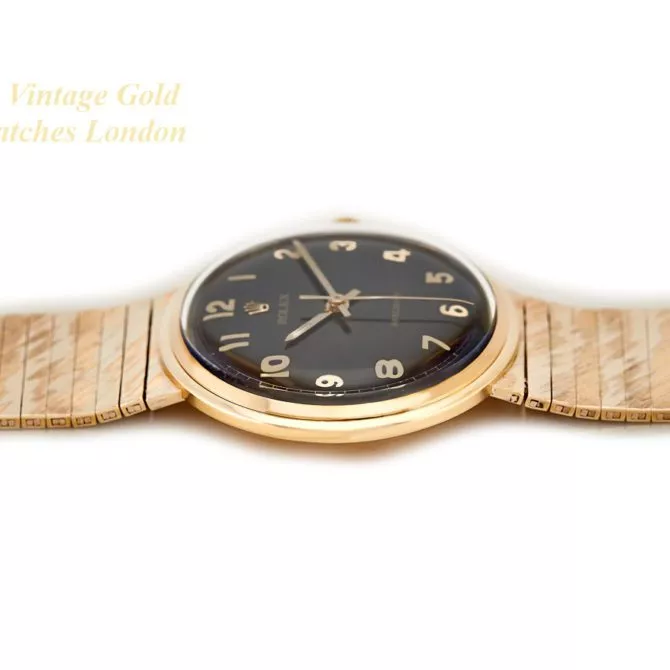 Rolex Precision 9ct on Original 9ct Bracelet 1966 (34) (navigation)