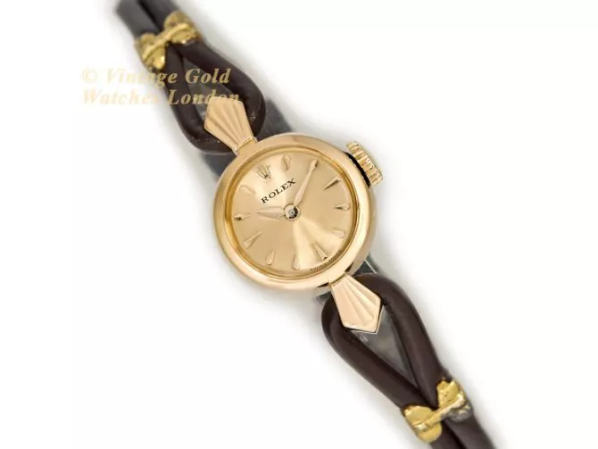 Ladies Rolex Precision 18ct Dress Watch c1971 (1)