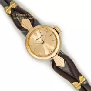 Ladies Rolex Precision 18ct Dress Watch c1971 (27) (navigation)