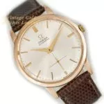 Omega Cal.332 Bumper Automatic 18ct Pink Gold 1950 mobile navigation (15)