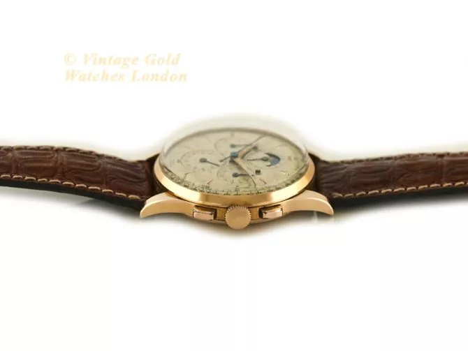 Universal Geneve Tri-Compax 18ct Pink Gold 37.5mm 1958 (31)