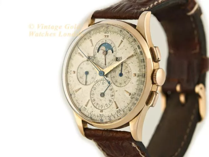 Universal Geneve Tri-Compax 18ct Pink Gold 37.5mm 1958 (23)