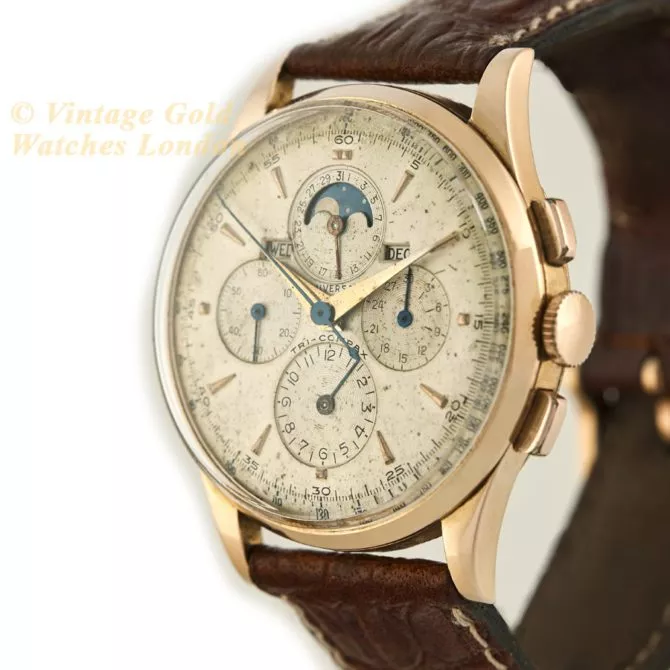 Universal Geneve Tri-Compax 18ct Pink Gold 37.5mm 1958 (23) (navigation)