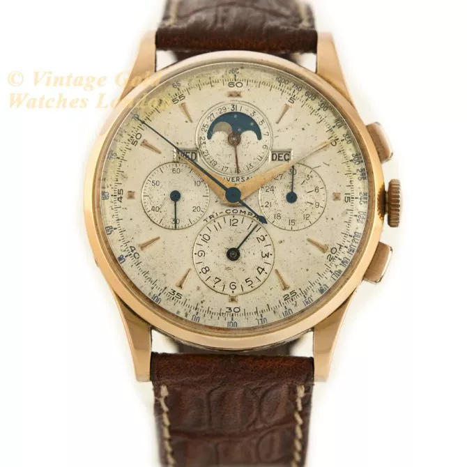 Universal Geneve Tri-Compax 18ct Pink Gold 37.5mm 1958 (21) (navigation)