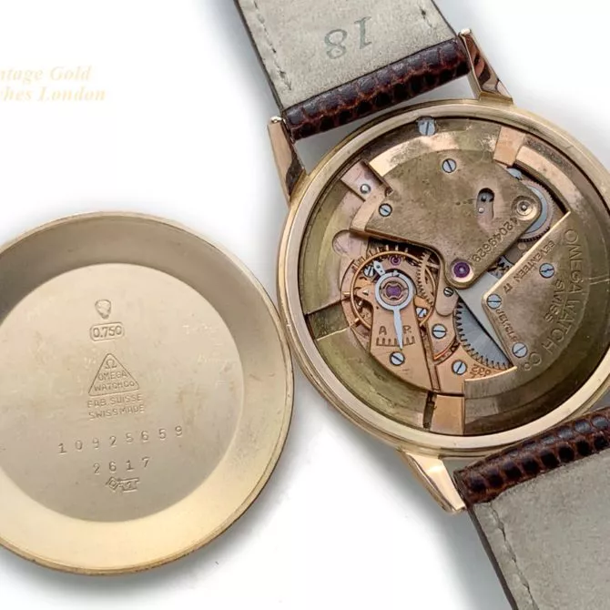 Omega Cal.332 Bumper Automatic 18ct Pink Gold 1950 (37) (navigation)