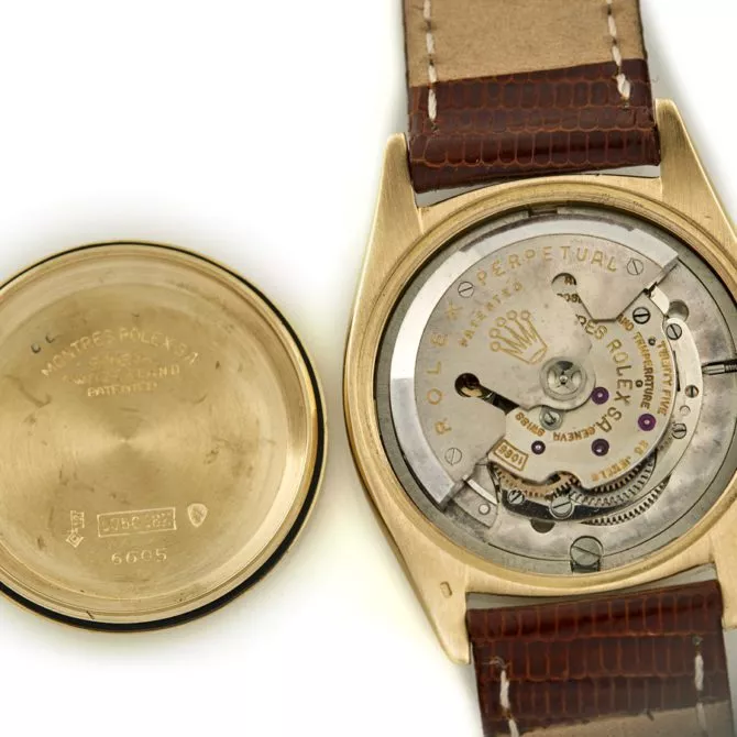 Rolex Datejust 18ct Model 6605 Cal.1066 1956 (15) (navigation)