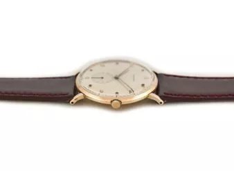 Movado Cal.470 18ct Pink Gold, Ruby Studded Dial, c1958 - hover