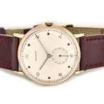 Movado Cal.470 18ct Pink Gold, Ruby Studded Dial, c1958 mobile navigation (4)