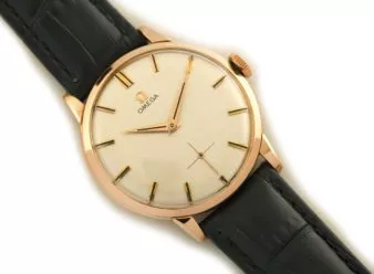Omega Cal.267 18ct Pink Gold 1958 - hover
