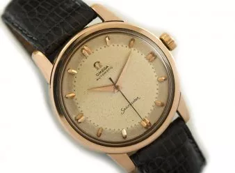 Omega Seamaster Automatic Cal.501 18ct Pink Gold 1956 - hover