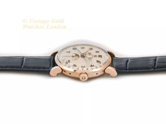 Omega Cosmic Triple Date Moonphase Cal.27 DL PC 18ct Pink Gold 1946 (9)