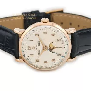 Omega Cosmic Triple Date Moonphase Cal.27 DL PC 18ct Pink Gold 1946 (14) (navigation)