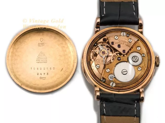 Omega Cosmic Triple Date Moonphase Cal.27 DL PC 18ct Pink Gold 1946 (12)