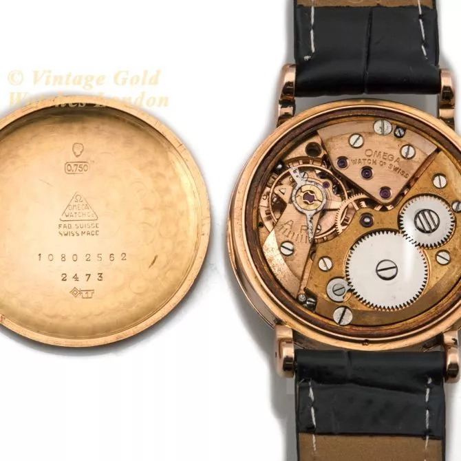 Omega Cosmic Triple Date Moonphase Cal.27 DL PC 18ct Pink Gold 1946 (12) (navigation)